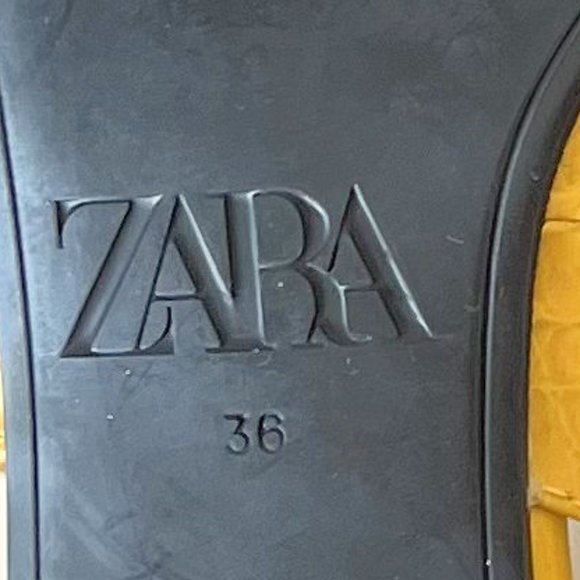 🎈HOST PICK🎈NEW! Zara Yellow Croc Embossed Point-toe Slingback Flats Size 36 - Picture 10 of 14